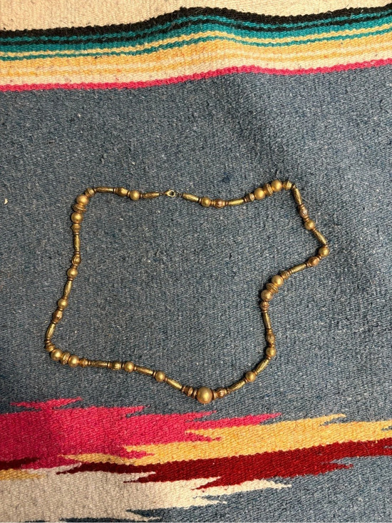 Jewelry - Beaded Necklace in Brown & Gold